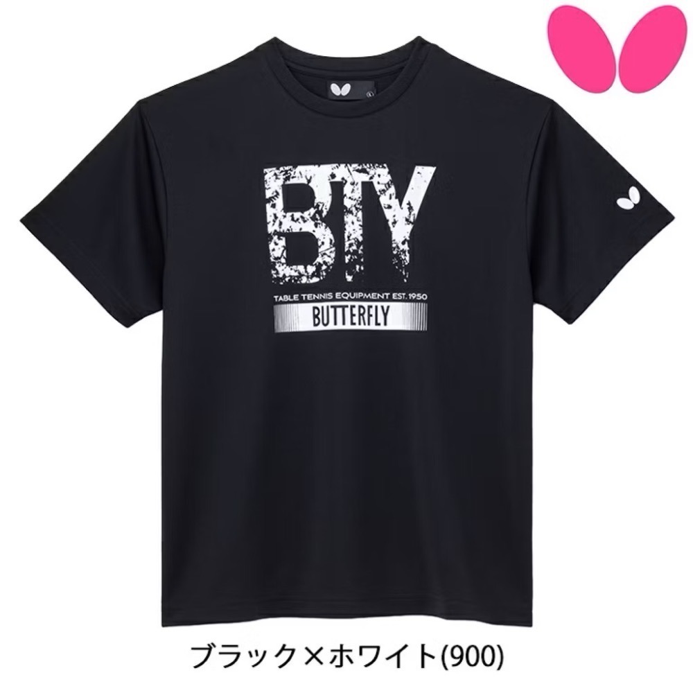 《桌球88》🔥現貨2025限量版🇯🇵日本進口 Butterfly 蝴蝶 桌球衣 桌球服 運動上衣 排汗衣 運動T恤-規格圖6