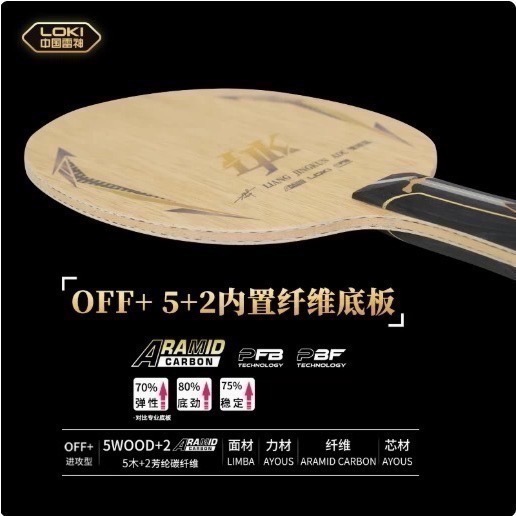 《桌球88》全新 LOKI 雷神 梁靖崑 ADC ALC 市場版 特注版 桌球拍-細節圖4
