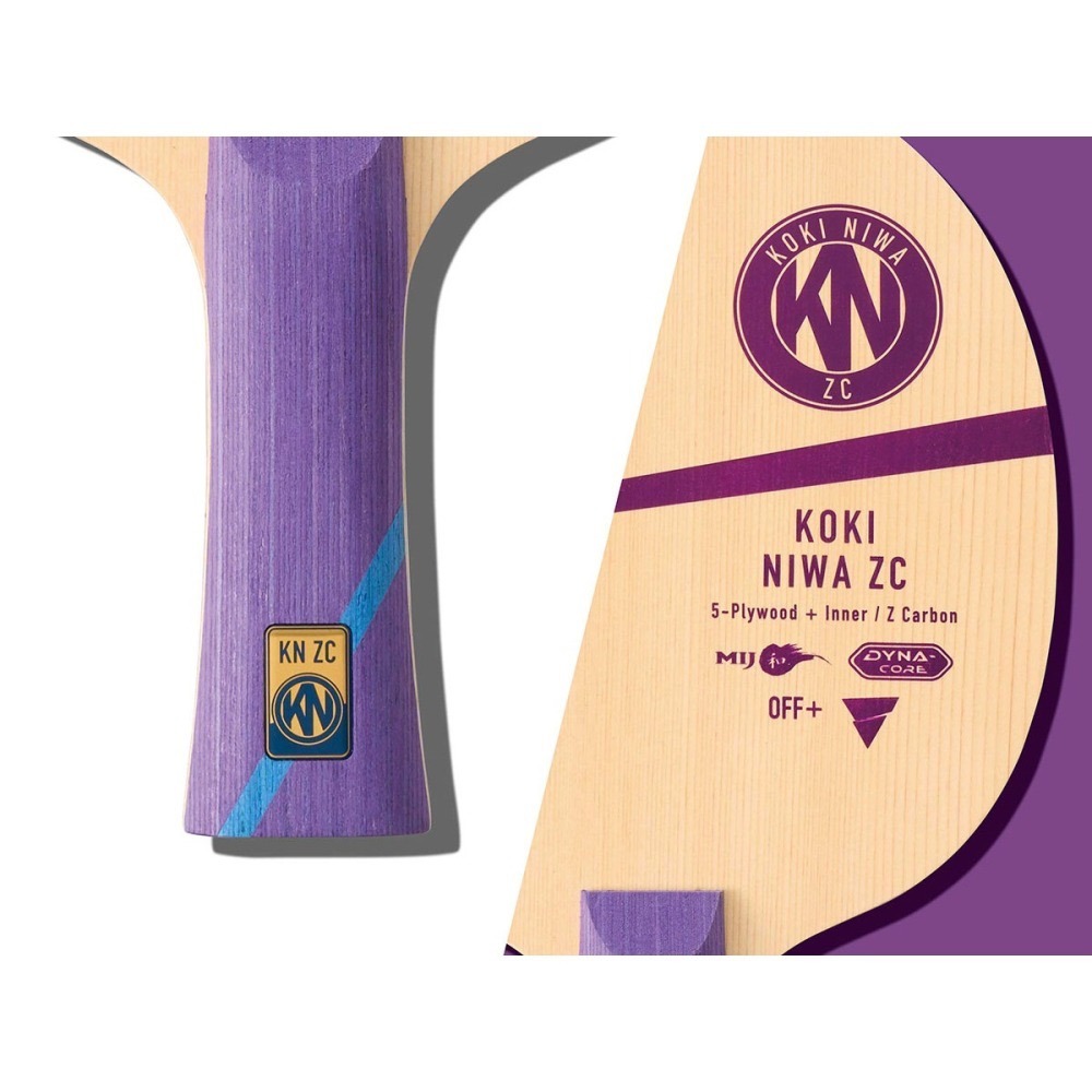 《桌球88》全新日版 日本製 VICTAS 丹羽孝希 ZC INNER 內置ZC碳 Koki Niwa ZC 桌球拍-細節圖2