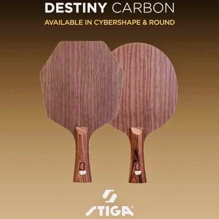 《桌球88》全新歐洲進口 瑞典製 STIGA 命運碳素 Destiny Carbon Cybershape 賽博六角拍-細節圖2