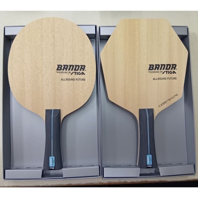<桌球88>現貨歐洲進口 STIGA Banda Cybershape 圓拍 賽博六角拍 純木五夾 賽博純木 桌球拍-細節圖2