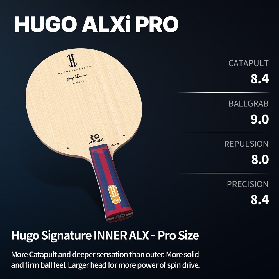 《桌球88》現貨韓國製 Xiom 雨果 HUGO ALXi PRO 5+2內置 選手專業版 桌球拍-細節圖6