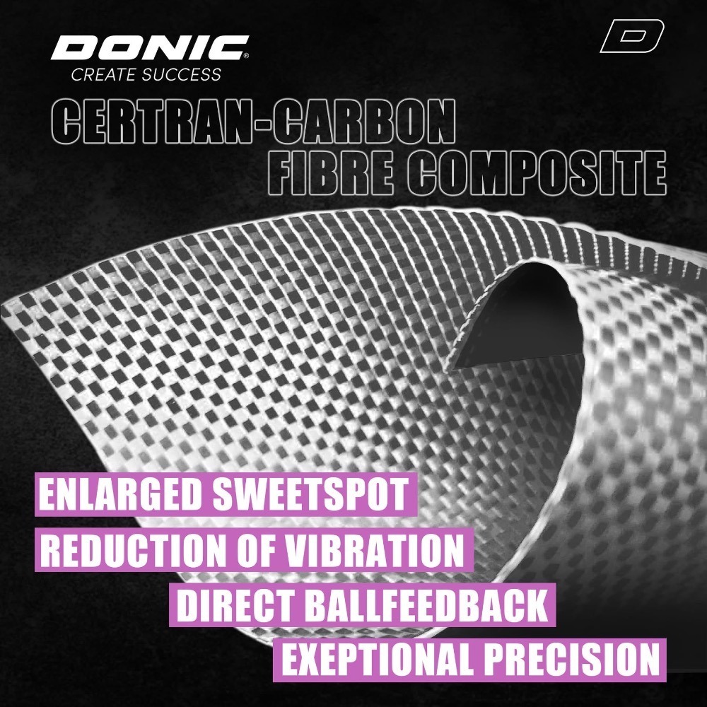 《桌球88》全新歐版 COTON 使用 DONIC RELEVANT Certran Carbon 桌球拍-細節圖4