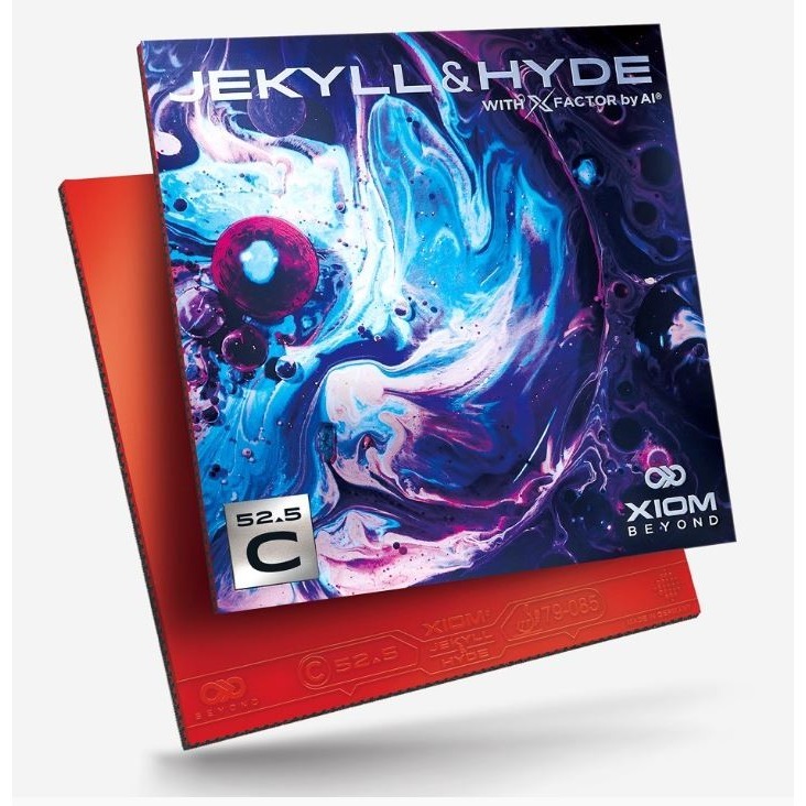 『良心桌球小舖』【含稅發票】Xiom Jekyll & Hyde C55 C52.5 C57.5 雨果HUGO使用膠皮-規格圖3