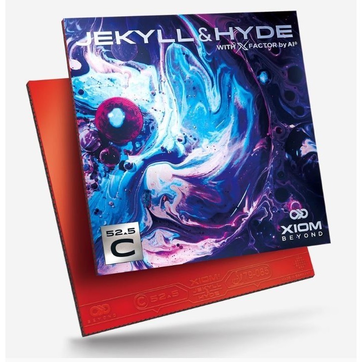『良心桌球小舖』【含稅發票】Xiom Jekyll & Hyde C55 C52.5 C57.5 雨果HUGO使用膠皮-規格圖3