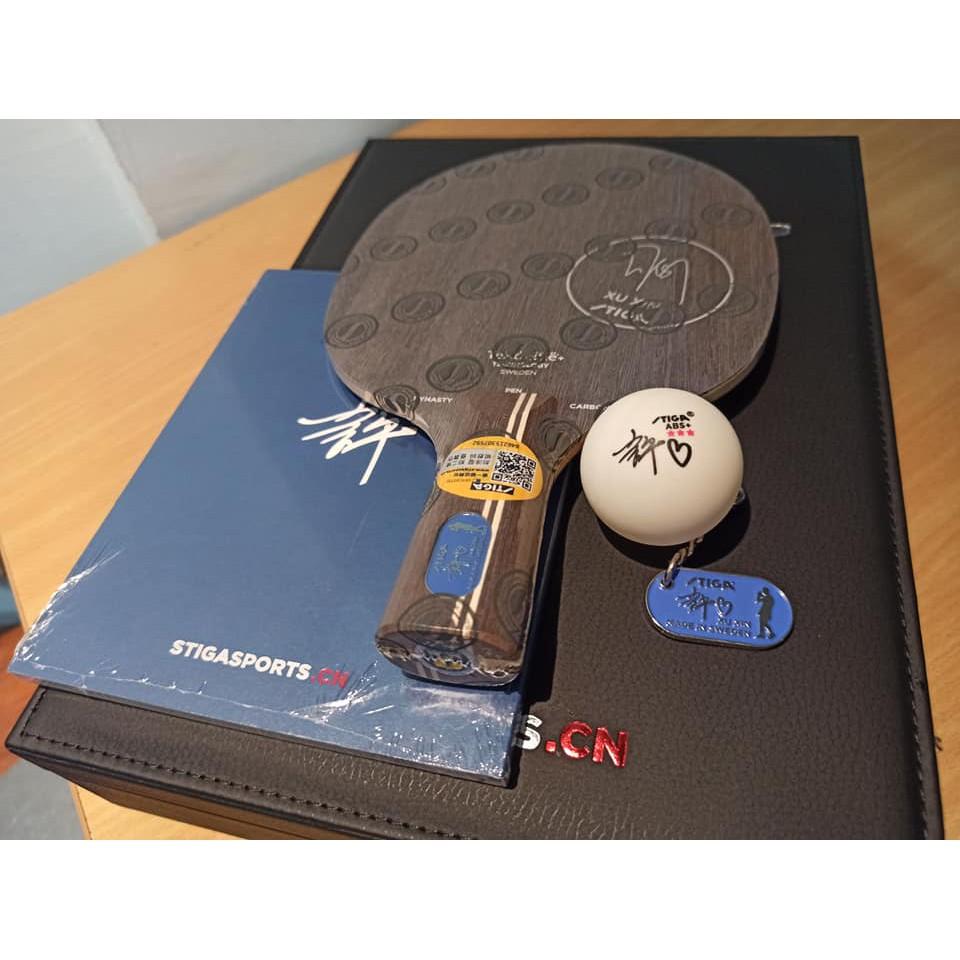 『良心桌球小舖』STIGA 許昕 藍標 精裝限量版 DYNASTY CARBON XU XIN EDITION-細節圖4
