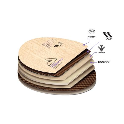 『良心桌球小舖』Joola Vyzaryz Trinity 超級3X纖維(AL+ZLF+CARBON)-細節圖4