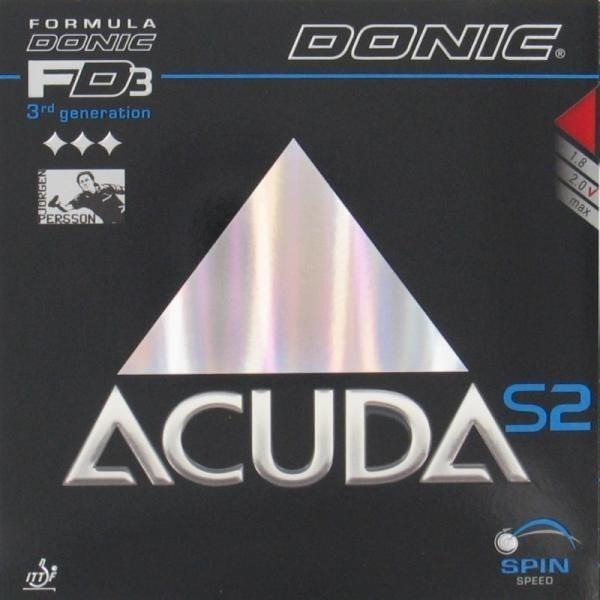 『良心桌球小舖』【含稅開發票】Donic ACUDA S2 蛋糕海綿平面膠皮 新增彩色(藍/粉)-細節圖2
