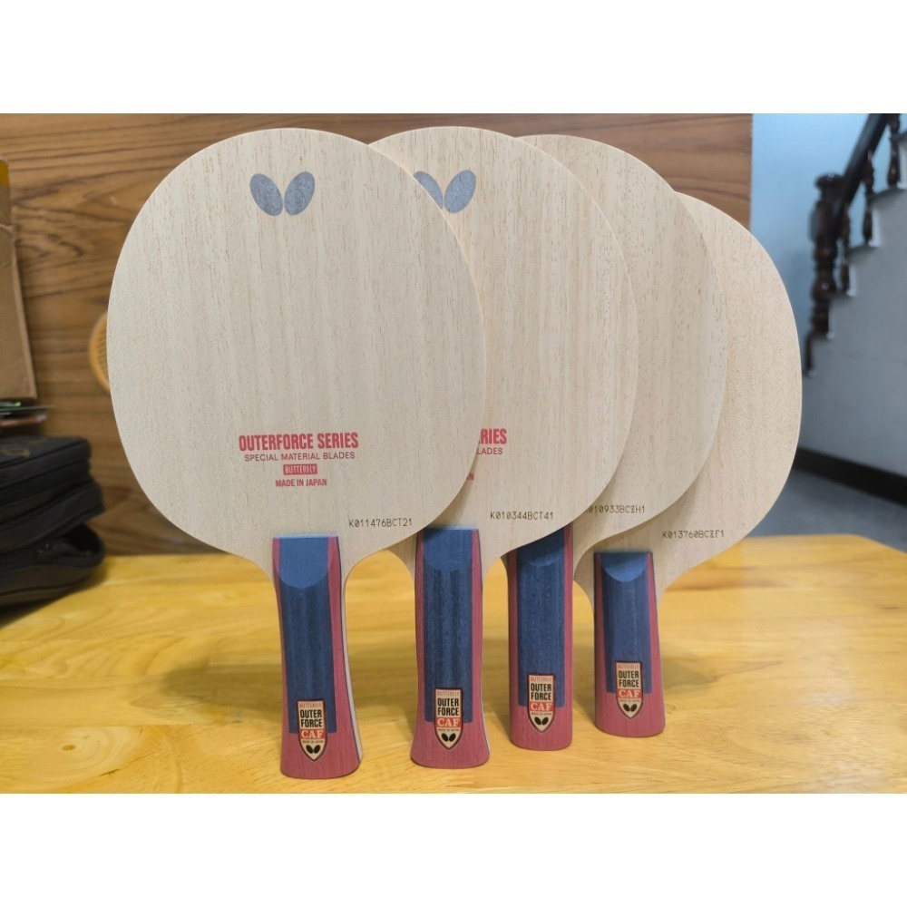 『良心桌球小舖』【含稅開發票】 日本版 BUTTERFLY OUTFORCE CAF/ALC/ZLC 外力-規格圖4