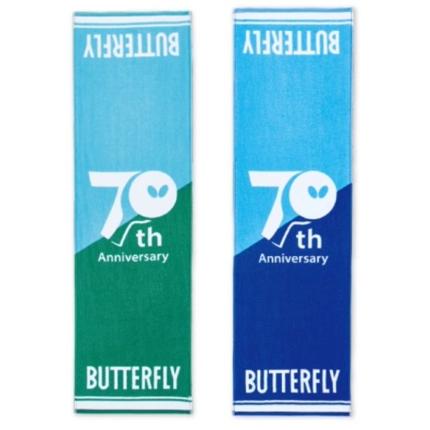 『良心桌球小舖』BUTTERFLY蝴蝶 70週年紀念 運動毛巾-細節圖2