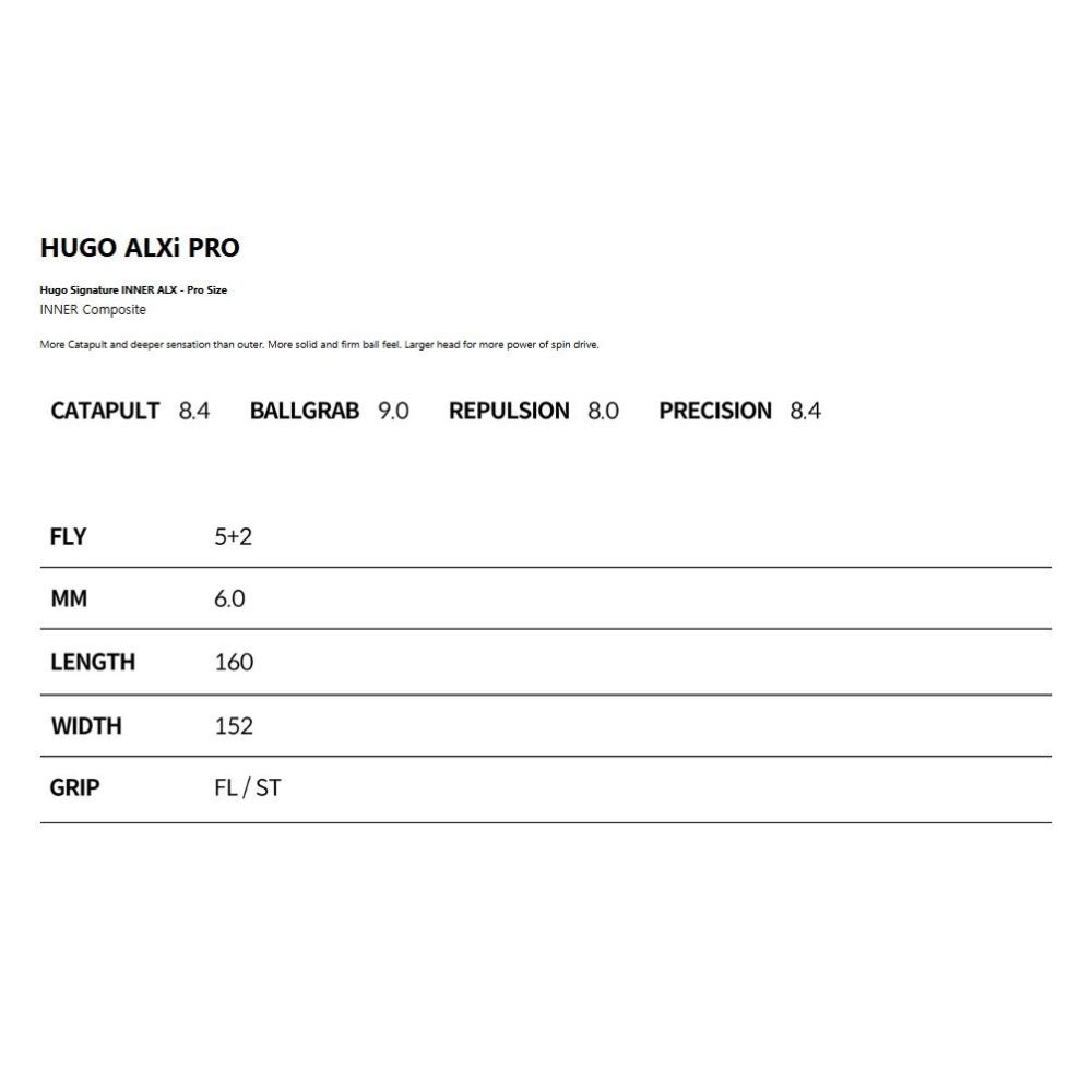 『良心桌球小舖』XIOM HUGO ALXi PRO 雨果ALX INNER-細節圖2