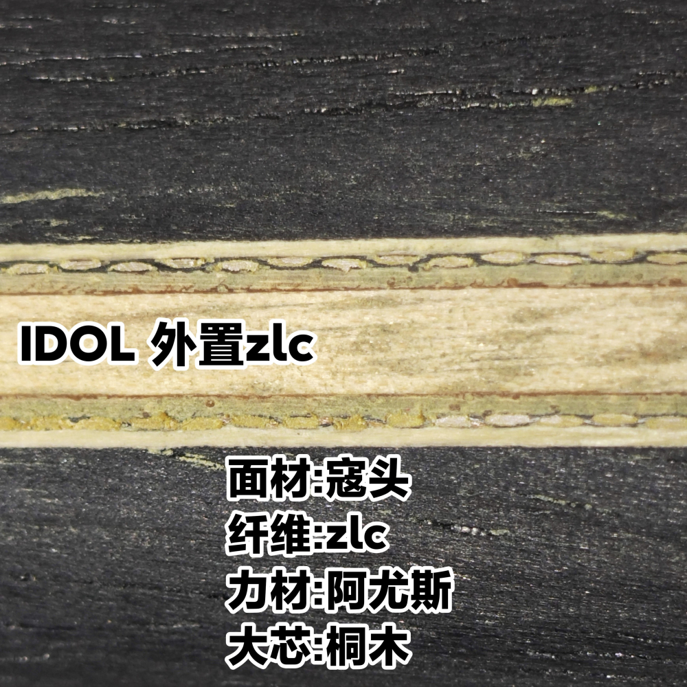 『良心桌球小舖』IDOL 卓隆郗恩庭 OUTER ZLC 外置ZLC 超張繼科結構 台灣公司貨-細節圖4