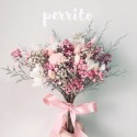 Perrito ｜甜粉｜乾燥捧花 乾燥花束 登記小捧花 freya-規格圖1