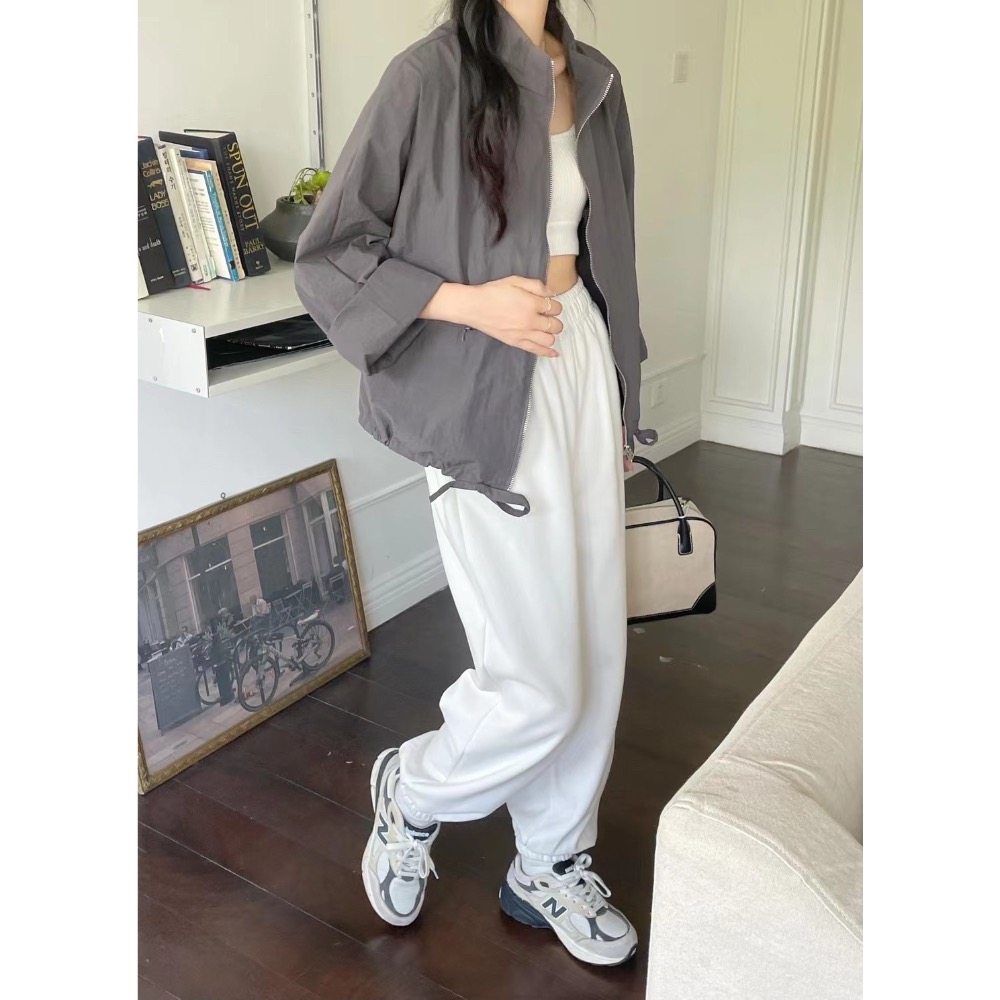 55p.cinereus ▷預購 寬鬆立領雙口袋工裝外套-細節圖5