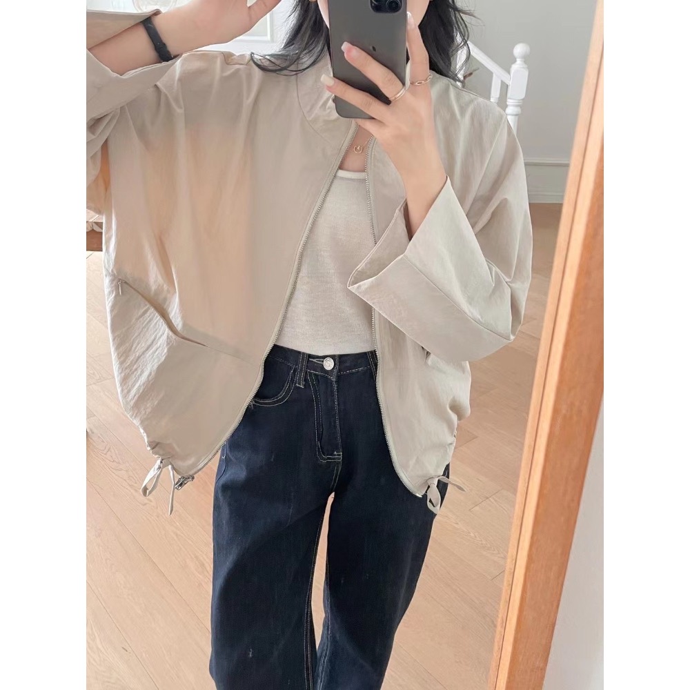 55p.cinereus ▷預購 寬鬆立領雙口袋工裝外套-細節圖9