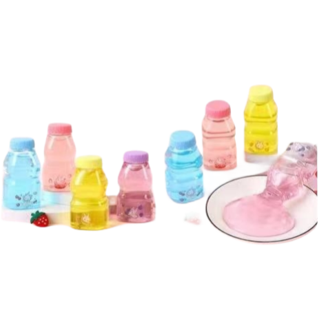 甜梅假水 奶茶假水 史萊姆 透明起泡膠 舒壓玩具 不沾手 水晶泥 解壓玩具 水晶泥土 商檢合格-細節圖7