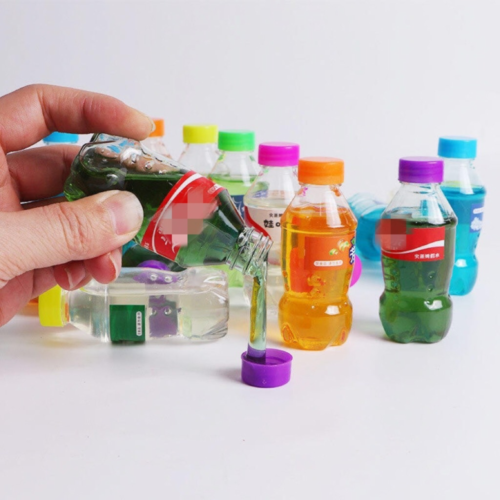 甜梅假水 奶茶假水 史萊姆 透明起泡膠 舒壓玩具 不沾手 水晶泥 解壓玩具 水晶泥土 商檢合格-細節圖8