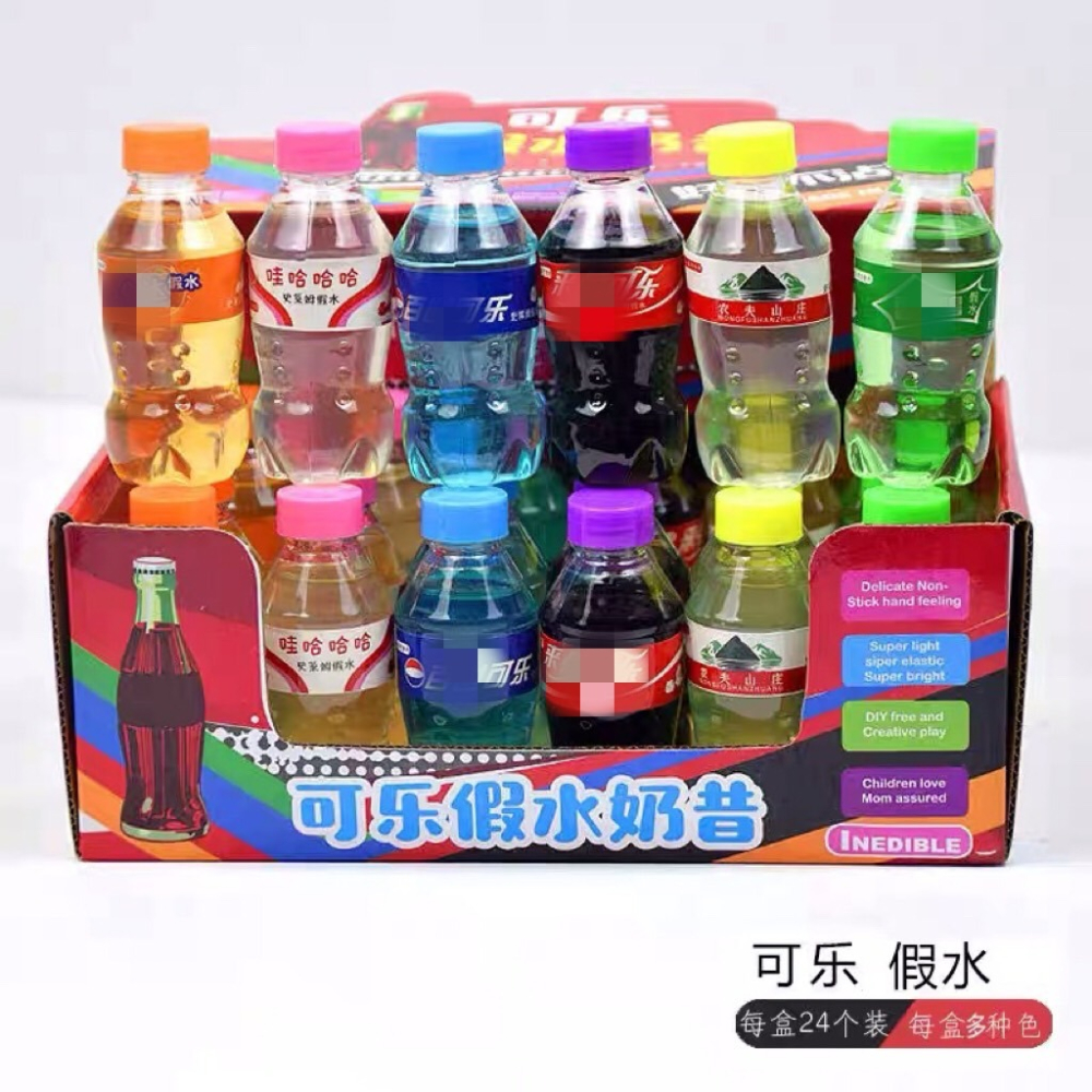 甜梅假水 奶茶假水 史萊姆 透明起泡膠 舒壓玩具 不沾手 水晶泥 解壓玩具 水晶泥土 商檢合格-細節圖11