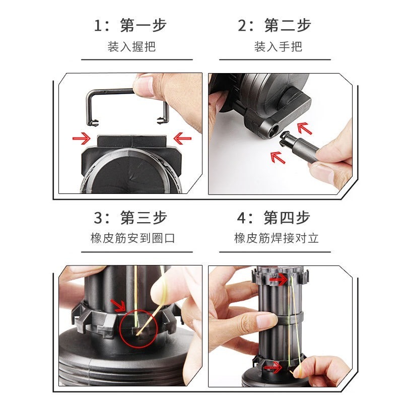 加特林 連發橡皮筋 射擊玩具 彈射橡皮筋 彈射玩具 橡皮筋玩具 復古童玩 懷舊玩具-細節圖6