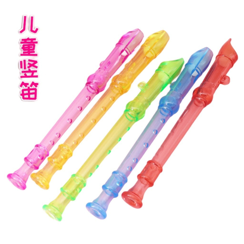六孔豎笛 透明笛子 迷你笛子 音樂玩具 樂器玩具 吹奏音樂玩具 懷舊玩具