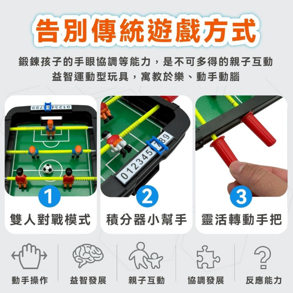 桌上型四桿足球台 迷你足球台 手足球 桌上足球 室內足球桌 桌上遊戲 足球遊戲 訓練頭腦反應 親子益智玩具 桌遊-細節圖2