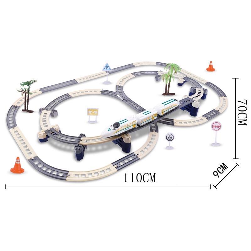 雙層軌道和諧號 電動列車軌道 消防和諧號 警察和諧號 高速列車 火車玩具 軌道玩具 電動火車 軌道火車玩具-細節圖7