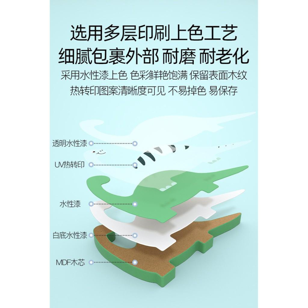 木製拼圖 卡通動物立體拼圖 疊疊樂 桌遊 手抓板拼圖 恐龍動物交通蔬果 益智早教 親子遊戲-細節圖6