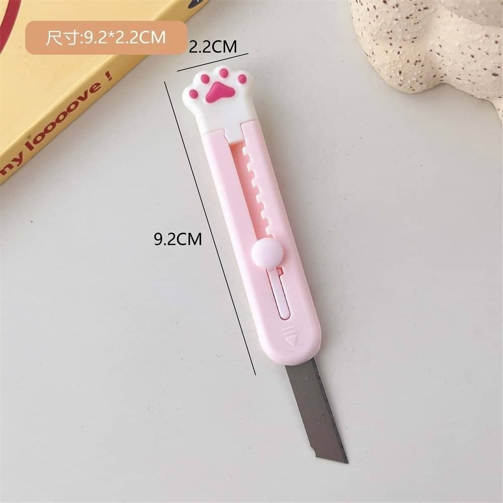 貓爪美工刀 可愛美工刀 迷你便攜美工刀 貓掌美工刀  迷你美工刀開箱刀 拆信刀 辦公用品 文具 開學季-細節圖6