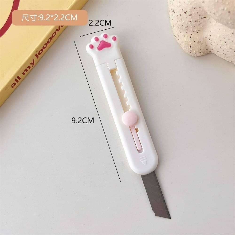 貓爪美工刀 可愛美工刀 迷你便攜美工刀 貓掌美工刀  迷你美工刀開箱刀 拆信刀 辦公用品 文具 開學季-細節圖9