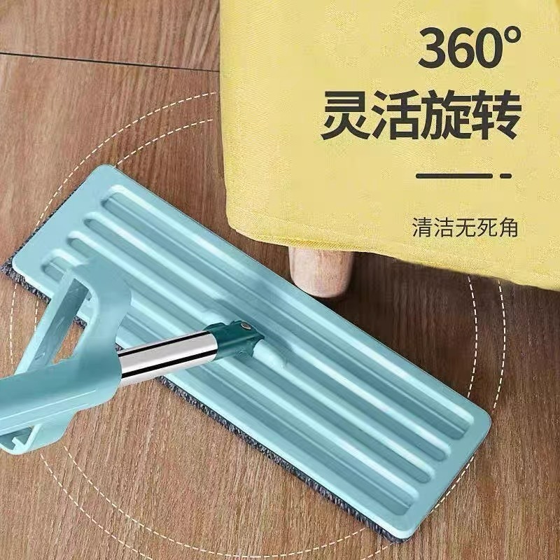 免手洗平板拖把 懶人平板拖把 拖把魔術師 自擠水拖把 平板拖把 自擠水拖把 乾溼兩用 免沾手拖把 乾溼兩用除塵吸水-細節圖5