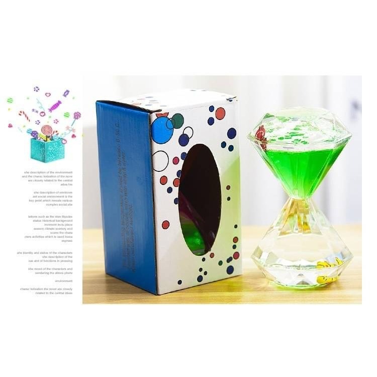 創意油滴水 懸浮卡通小動物 減壓油漏 多色夢幻油漏 鑽石油滴 液體沙漏動感計時器 水晶油滴 解壓玩具 工作抗壓解壓神器-細節圖6