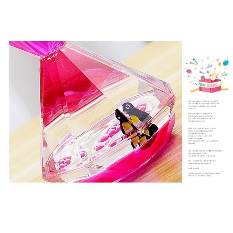 創意油滴水 懸浮卡通小動物 減壓油漏 多色夢幻油漏 鑽石油滴 液體沙漏動感計時器 水晶油滴 解壓玩具 工作抗壓解壓神器-細節圖7