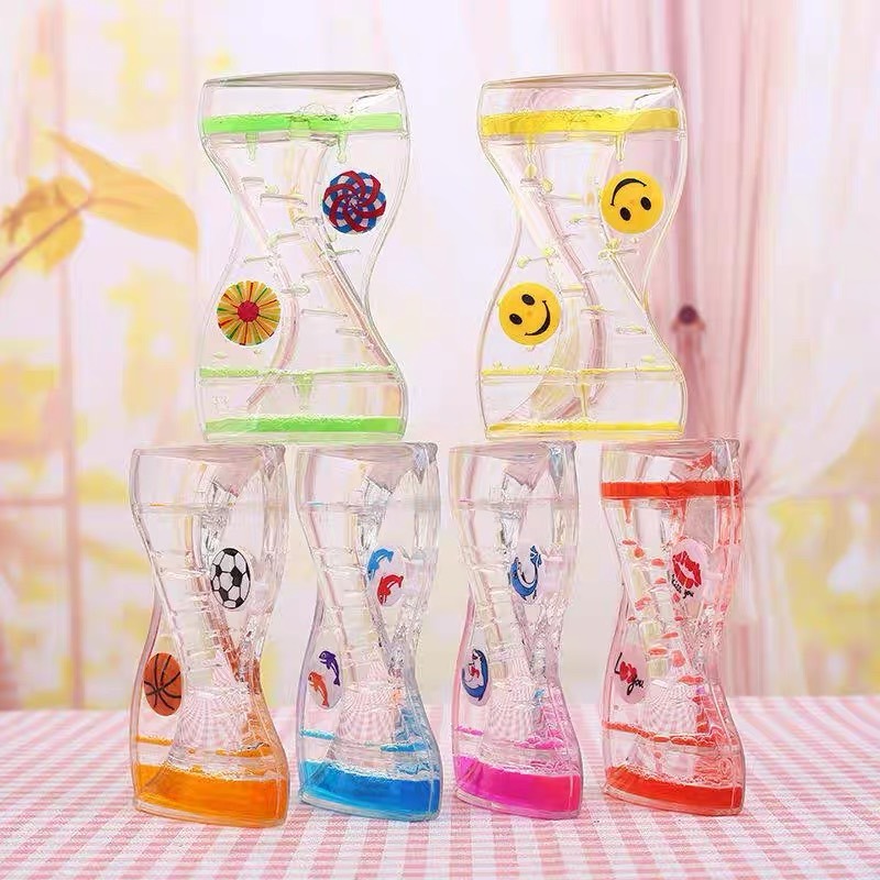 創意油滴水 懸浮卡通小動物 減壓油漏 多色夢幻油漏 鑽石油滴 液體沙漏動感計時器 水晶油滴 解壓玩具 工作抗壓解壓神器-細節圖8