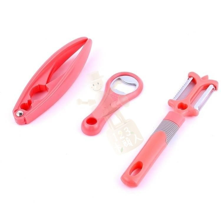 開瓶器 削皮器 核桃夾 廚房好用物三件套 削皮刀 核桃夾子 鉗子神器  開罐器 啤酒開瓶器-細節圖5