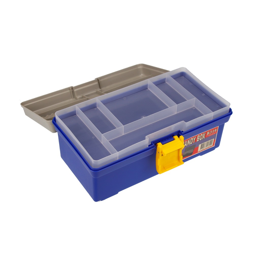 工具箱 收納盒 31*16*13cm B310 QiCai 生活 雜物 分類 零件 單層 臺灣製造 現貨-細節圖2