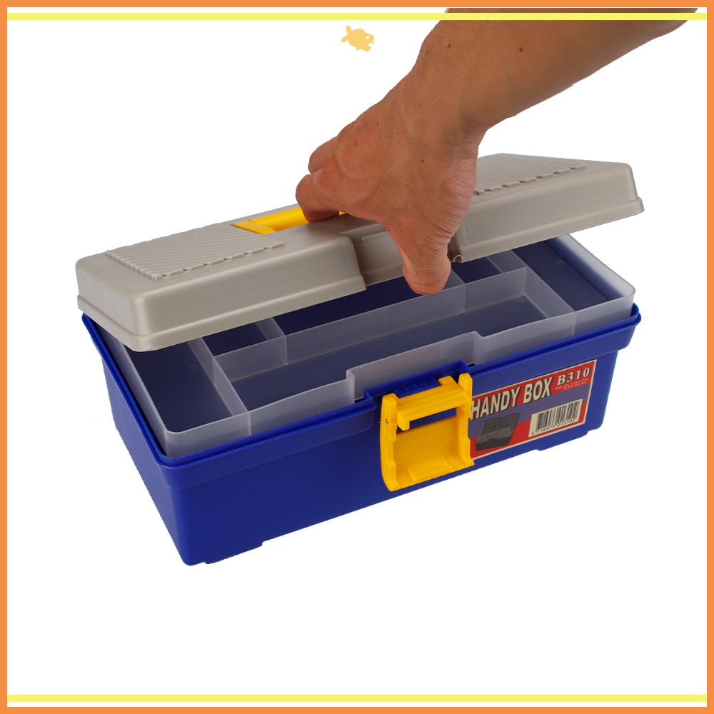 工具箱 收納盒 31*16*13cm B310 QiCai 生活 雜物 分類 零件 單層 臺灣製造 現貨-細節圖8