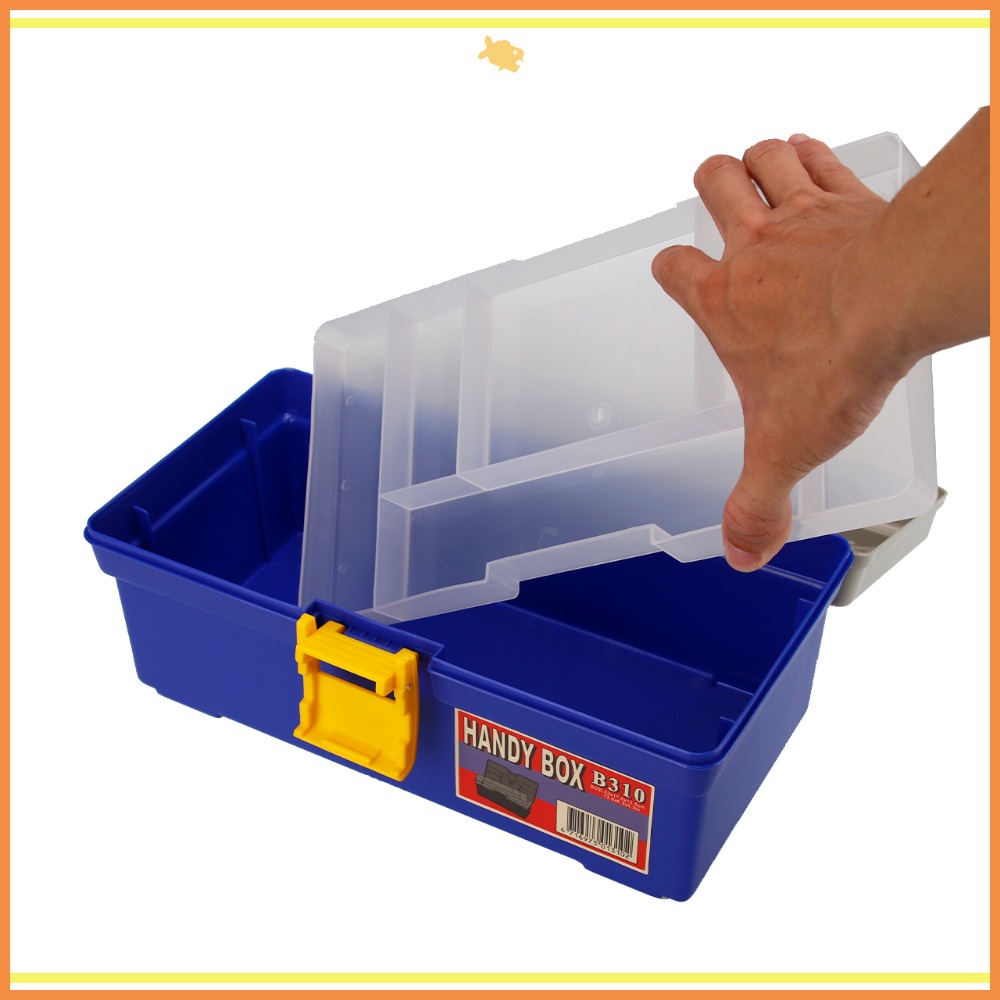 工具箱 收納盒 31*16*13cm B310 QiCai 生活 雜物 分類 零件 單層 臺灣製造 現貨-細節圖9