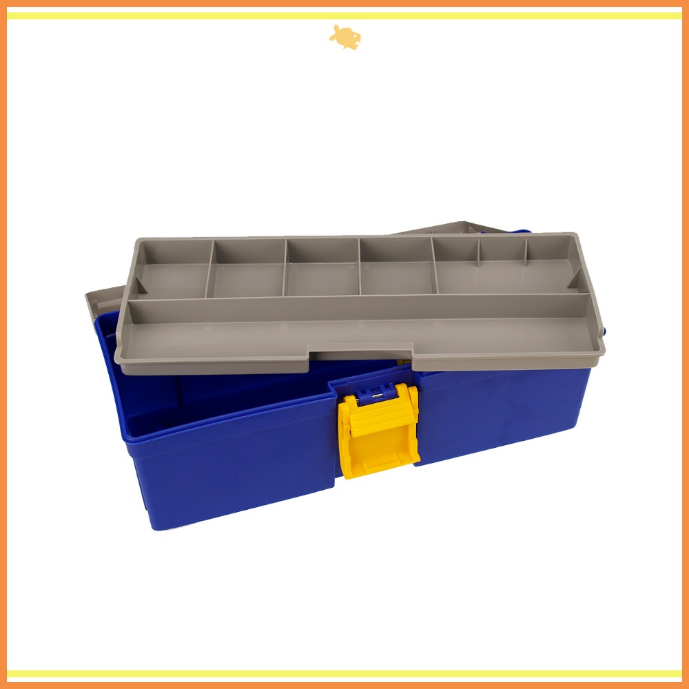 塑膠工具箱 35*13.5*13cm B350 QiCai 零件 雜物 分類 積木 收納 單層 臺灣製造 現貨-細節圖3