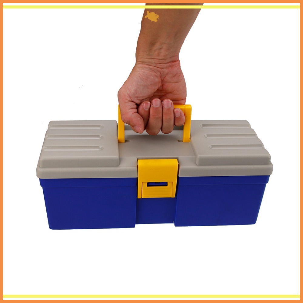 塑膠工具箱 35*13.5*13cm B350 QiCai 零件 雜物 分類 積木 收納 單層 臺灣製造 現貨-細節圖7