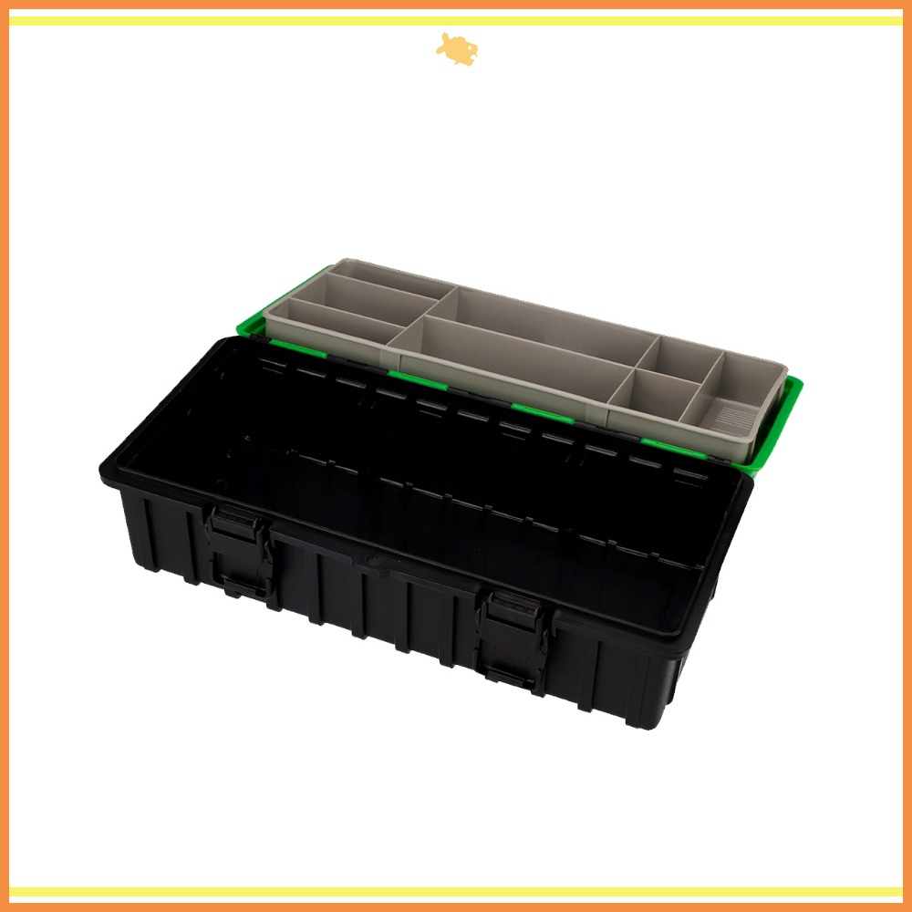 工具收納箱 37*18*12.5cm B370 QiCai 零件 分類 生活 盒子 單層 臺灣製造 現貨-細節圖4