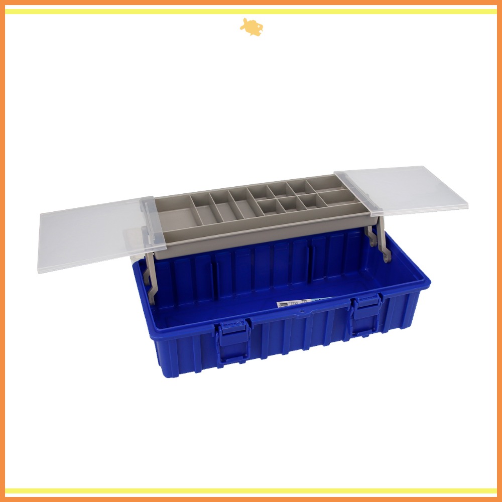 工具箱 收納箱 37*18*12.5cm B371 QiCai 零件 分類 生活 玩具 單層 臺灣製造 現貨-細節圖3