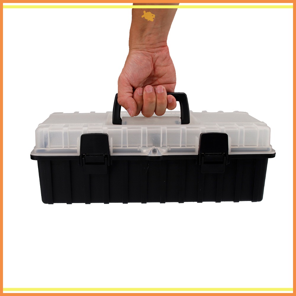 工具箱 收納箱 37*18*12.5cm B371 QiCai 零件 分類 生活 玩具 單層 臺灣製造 現貨-細節圖6