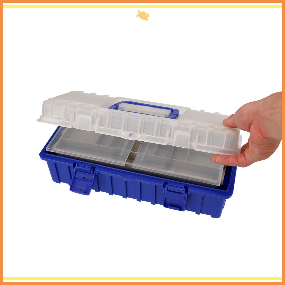 工具箱 收納箱 37*18*12.5cm B371 QiCai 零件 分類 生活 玩具 單層 臺灣製造 現貨-細節圖7