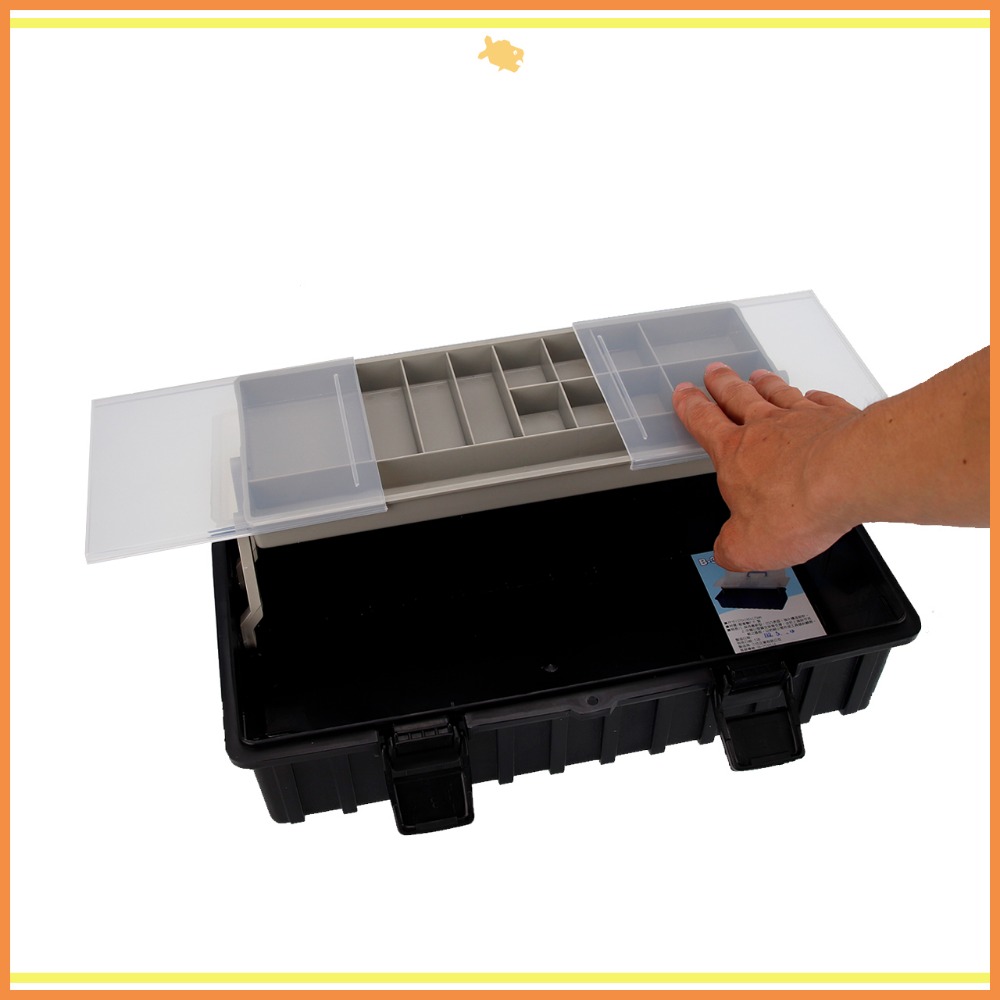 工具箱 收納箱 37*18*12.5cm B371 QiCai 零件 分類 生活 玩具 單層 臺灣製造 現貨-細節圖8