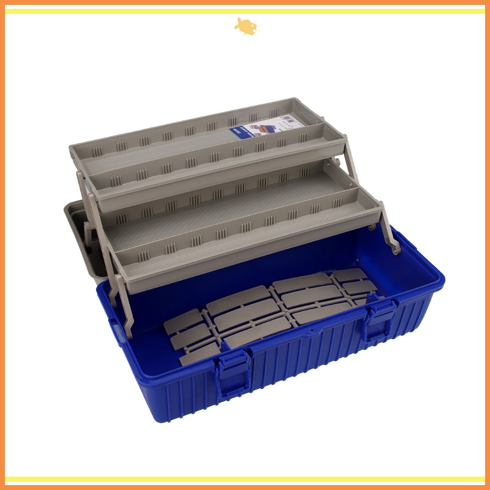 工具箱 收納箱 42*20*18cm B420 QiCai 工程 盒子 分類 零件 雙層 臺灣製造 現貨-細節圖3