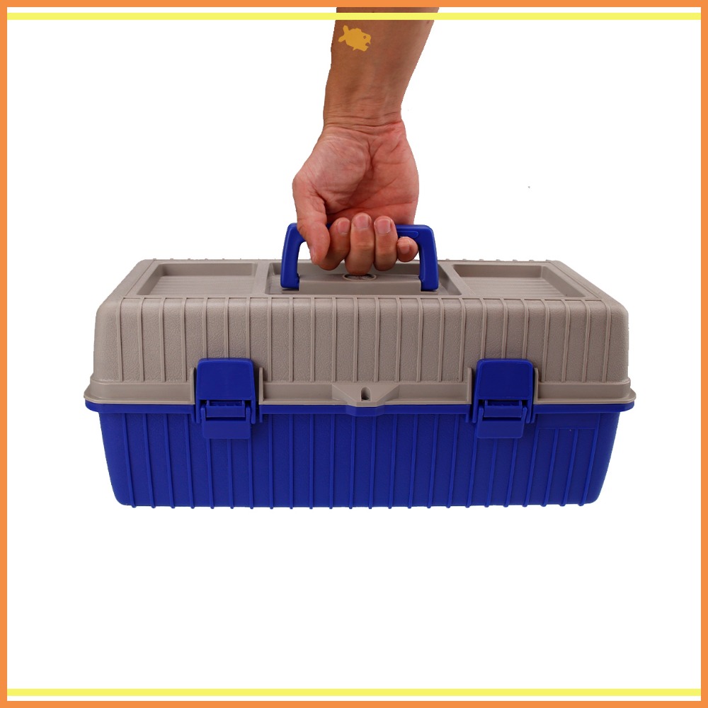 工具箱 收納箱 42*20*18cm B420 QiCai 工程 盒子 分類 零件 雙層 臺灣製造 現貨-細節圖6