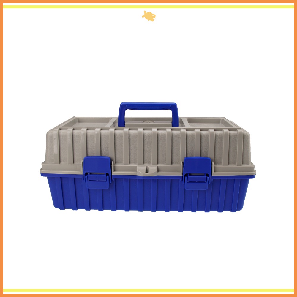 塑膠工具箱 42*20*18cm B421 QiCai 收納 工程 盒子 分類 單層 臺灣製造 現貨-細節圖6