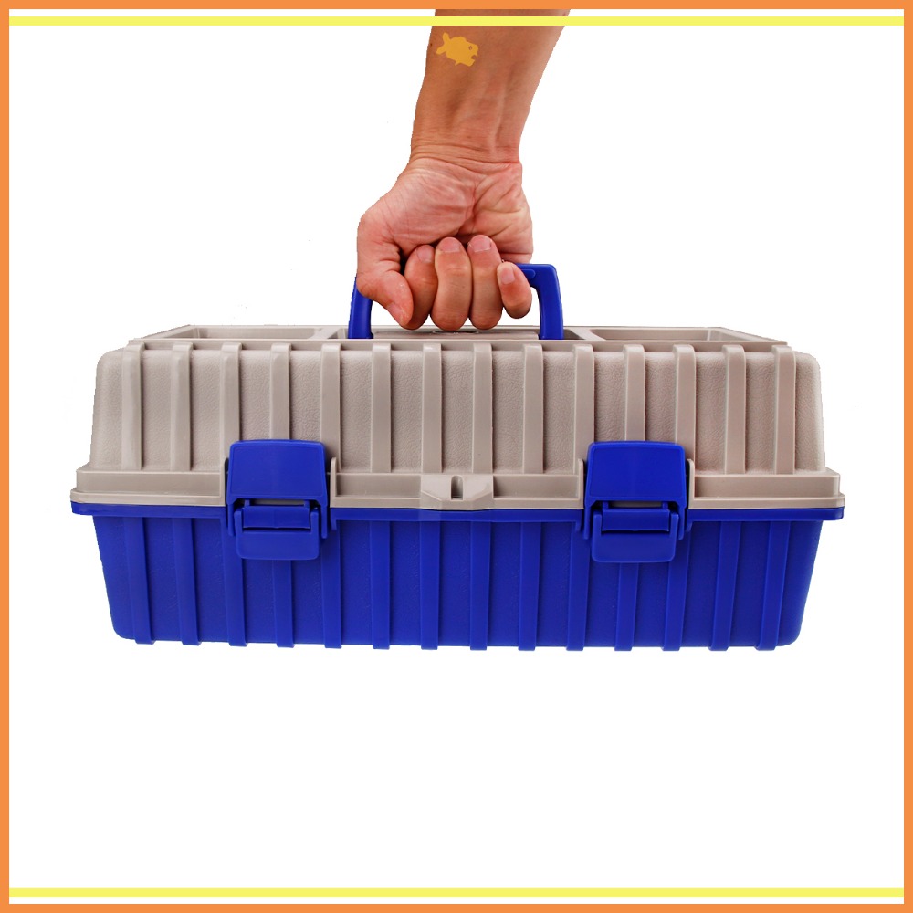 塑膠工具箱 42*20*18cm B421 QiCai 收納 工程 盒子 分類 單層 臺灣製造 現貨-細節圖7