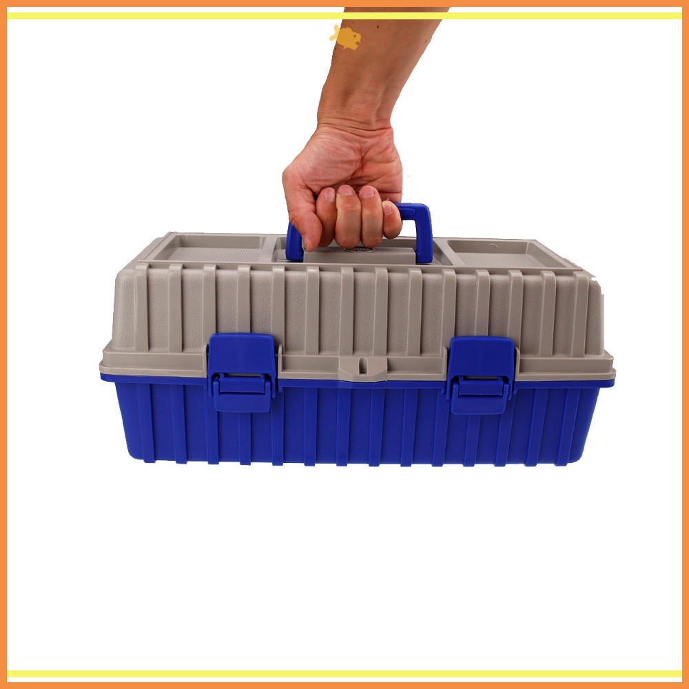 工具箱 收納箱 42*20*18cm B423 QiCai 工程 盒子 分類 零件 三層 臺灣製造 現貨-細節圖6