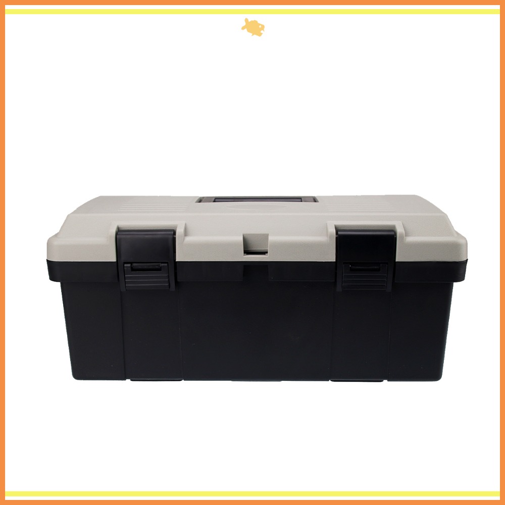 工具箱 收納箱 43*20*18cm B430 QiCai 工程 盒子 零件 單層 大空間 臺灣製造 現貨-細節圖6